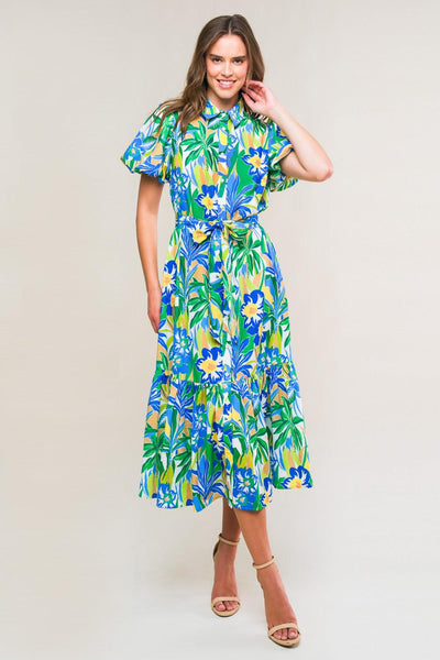 MAKE A DAY OF IT WOVEN MIDI DRESS