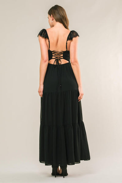 FORGOTTEN ROMANCE WOVEN MAXI DRESS