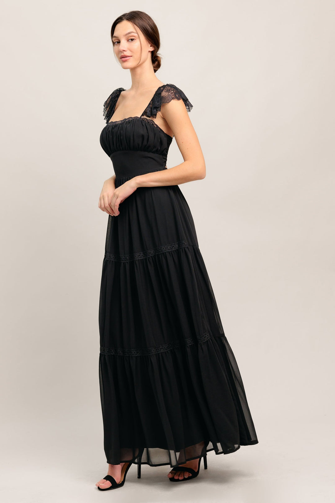 FORGOTTEN ROMANCE WOVEN MAXI DRESS