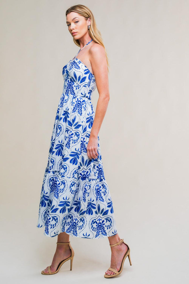 FLAWLESS SENSATION WOVEN MIDI DRESS