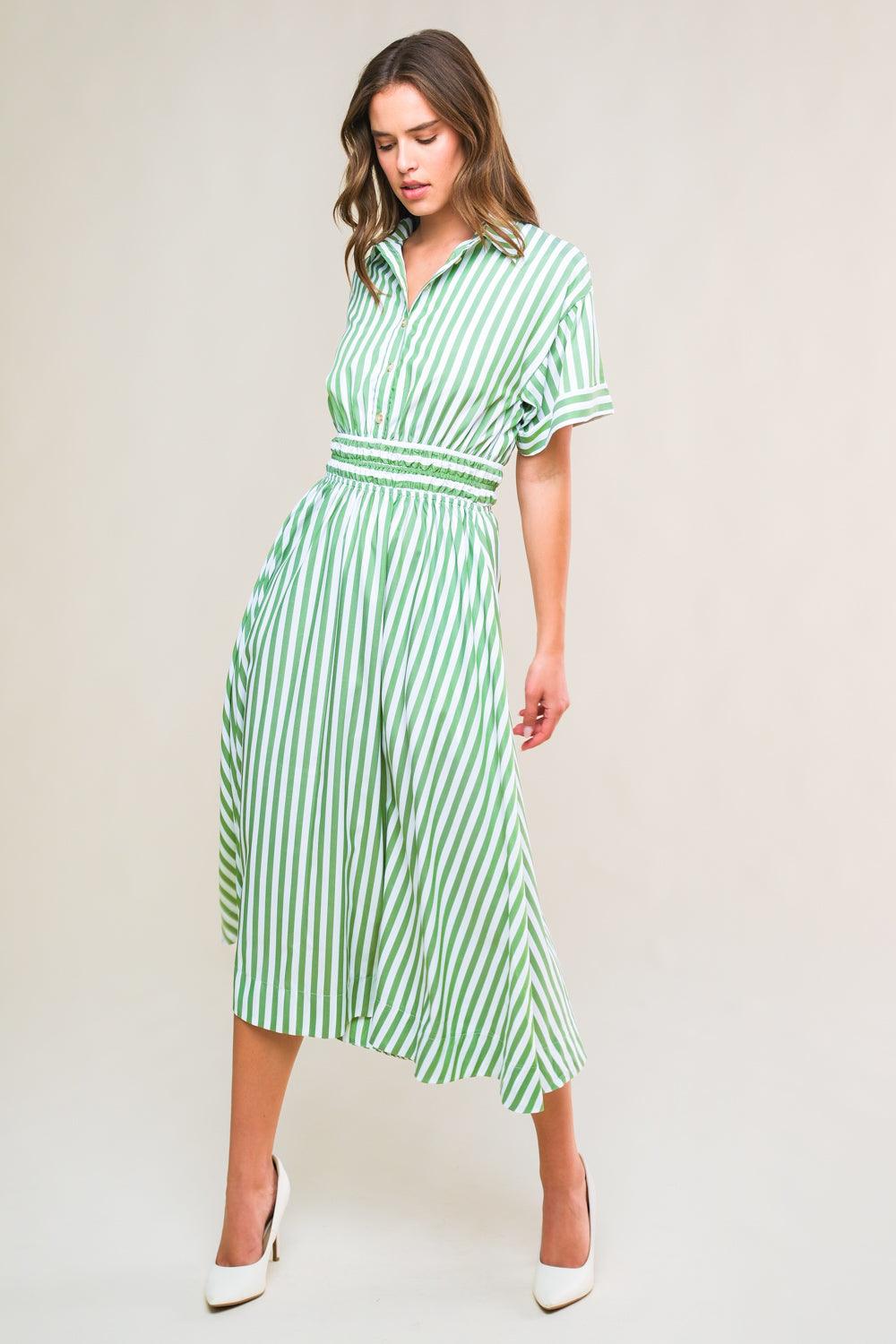 PETAL POWER WOVEN MIDI DRESS