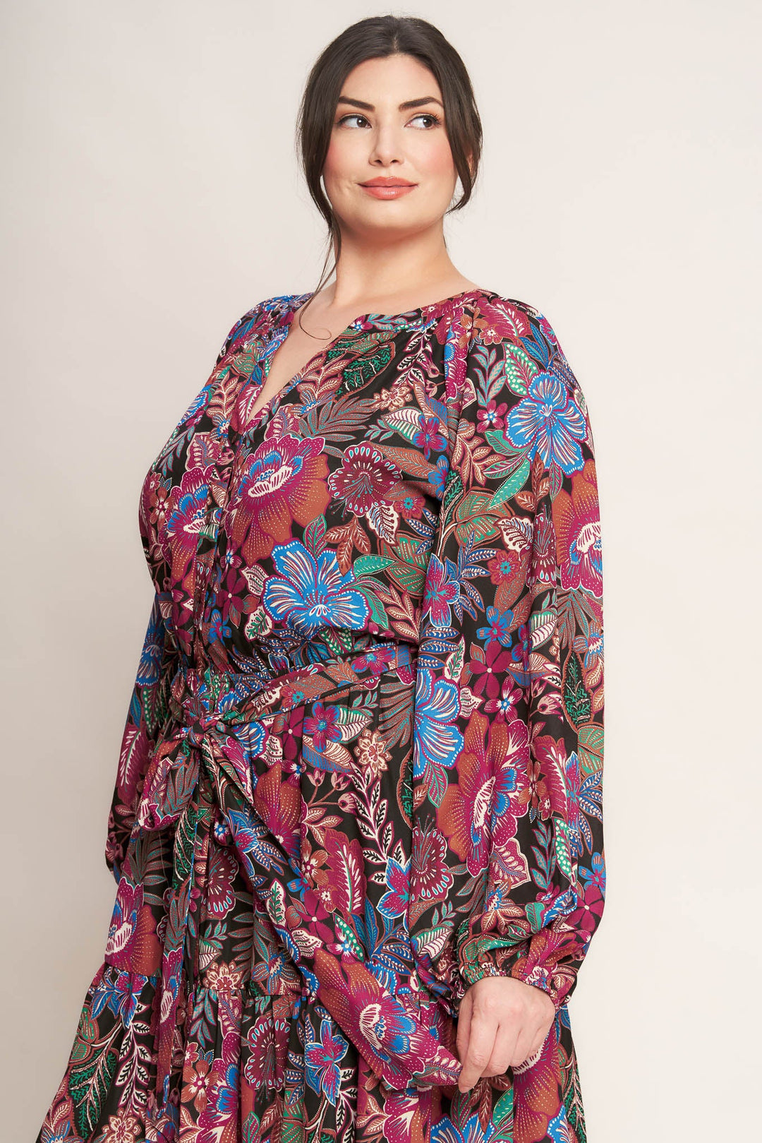 FLORAL BLISS WOVEN MINI DRESS