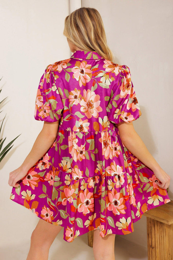 CONCEPTUALLY CHIC WOVEN MINI DRESS