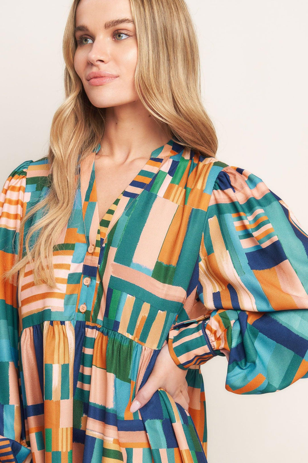 EFFORTLESS SELECTION WOVEN MINI DRESS