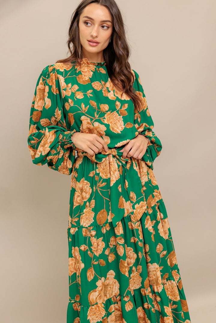 SONGS ABOUT YOU WOVEN MIDI DRESS