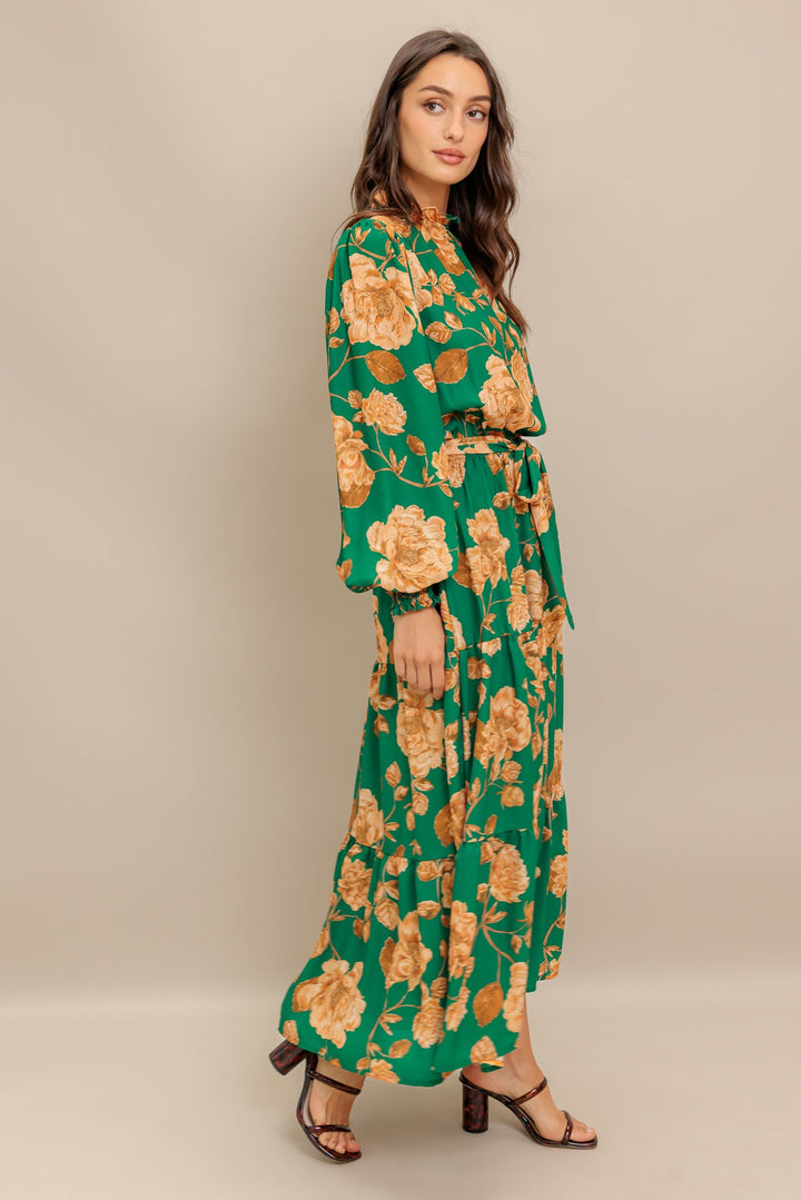 SONGS ABOUT YOU WOVEN MIDI DRESS