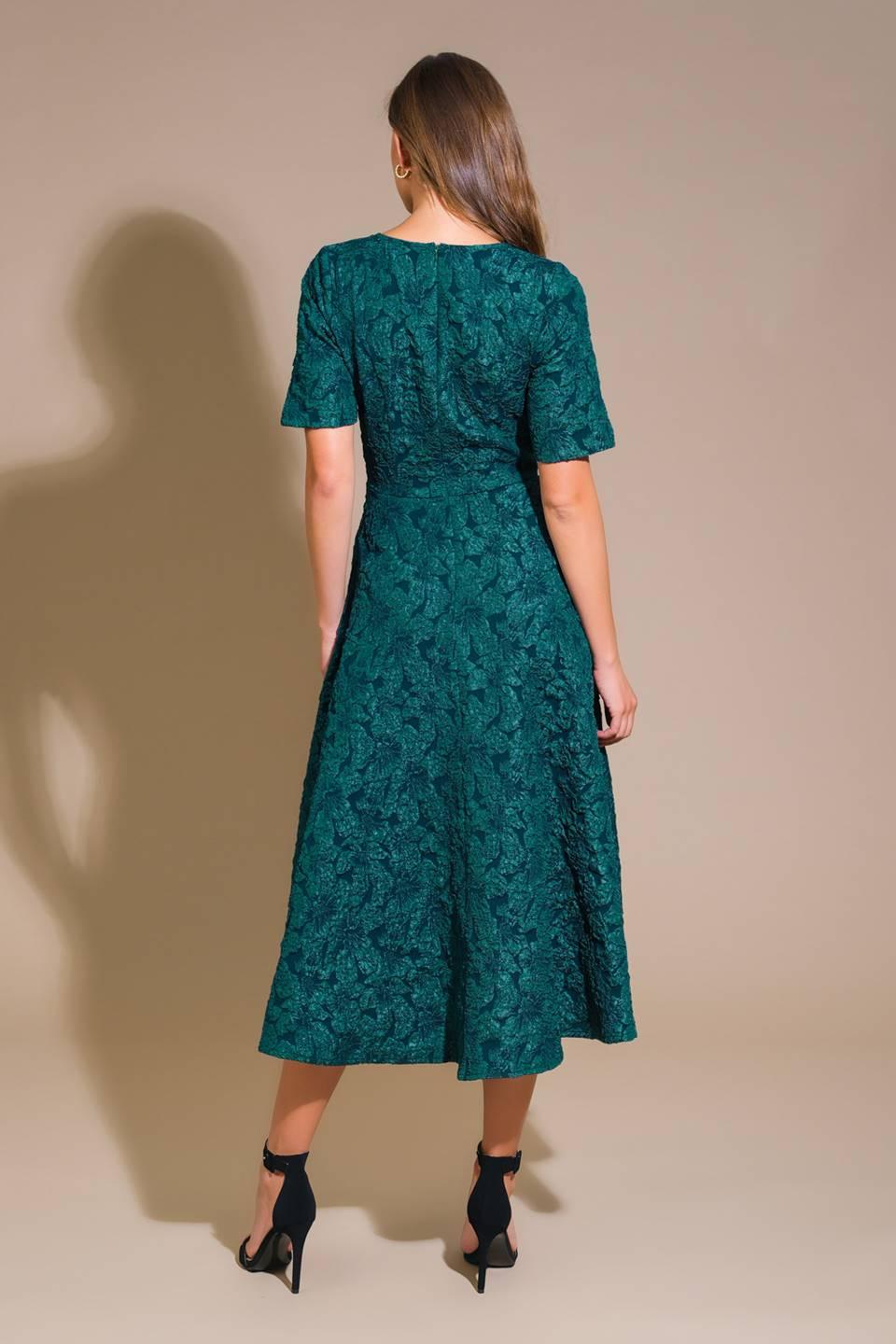 INFINITE ADORATION WOVEN MIDI DRESS