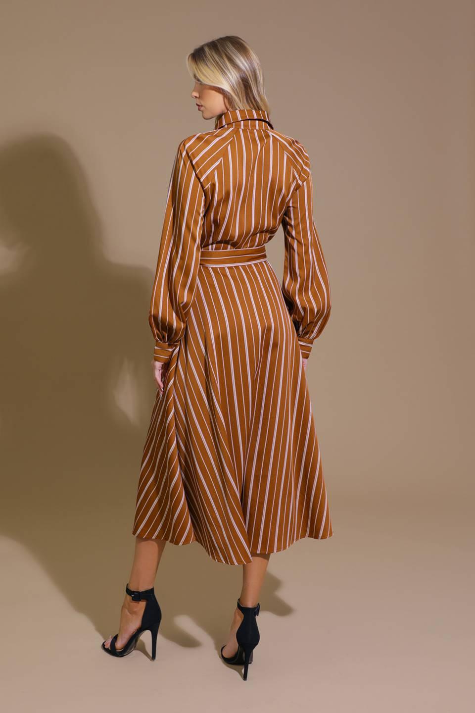 FOREVER YOUR GIRL WOVEN MIDI DRESS