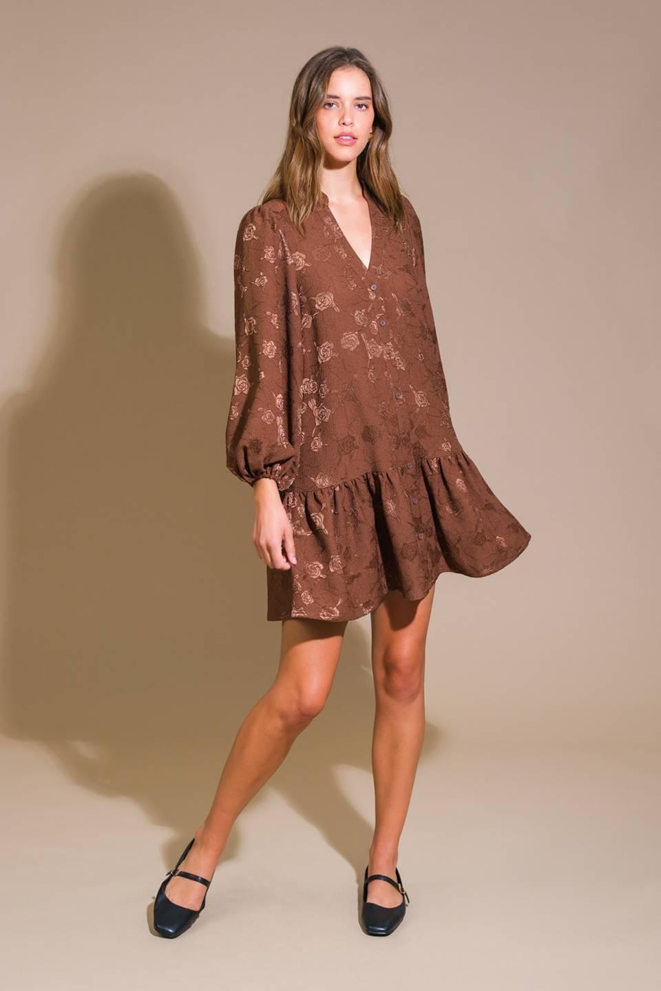 TRUE RADIANCE WOVEN MINI DRESS