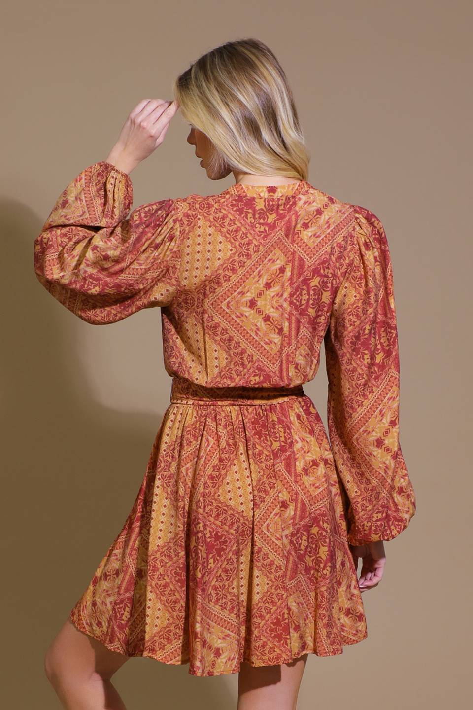 DEEPLY DELIGHTFUL WOVEN MINI DRESS