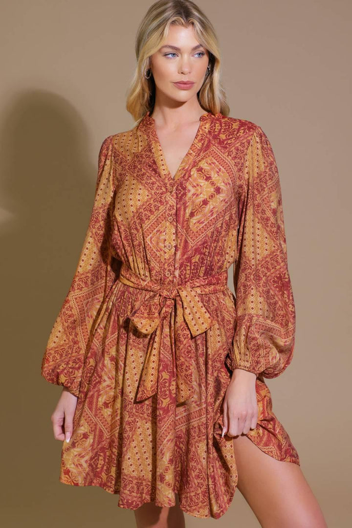 DEEPLY DELIGHTFUL WOVEN MINI DRESS