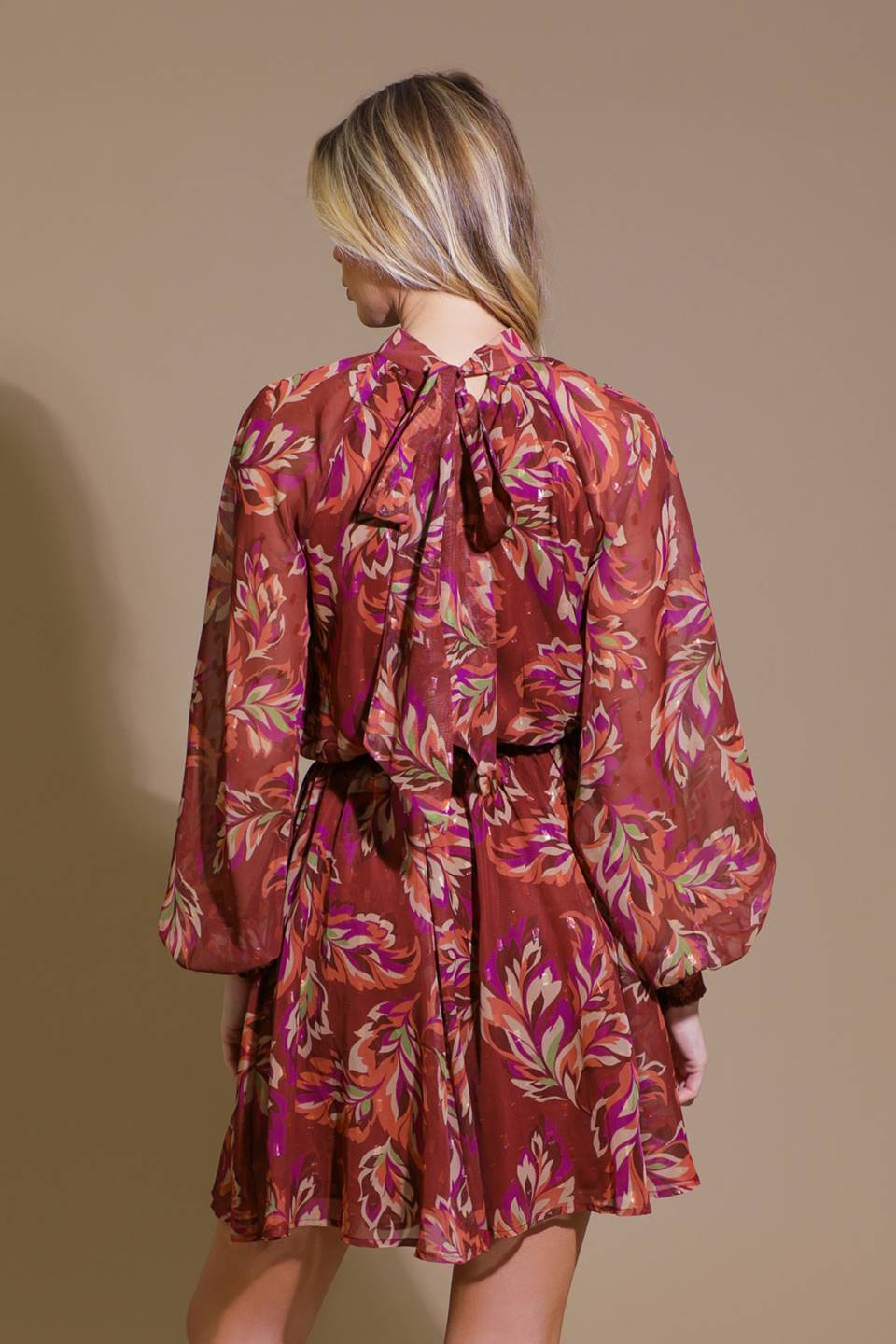 ARTISTIC ESSENCE WOVEN MINI DRESS