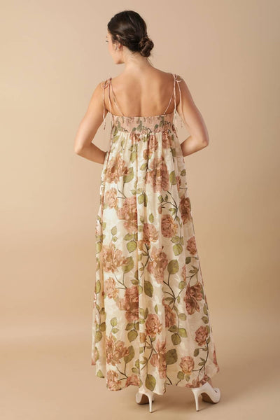 JUST WONDERING WOVEN MAXI DRESS