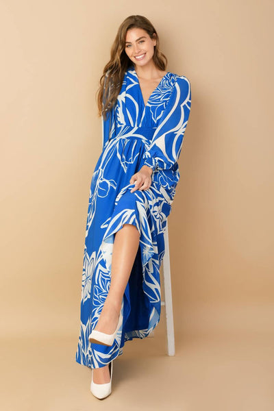 DANCING DEWDROPS WOVEN MAXI DRESS