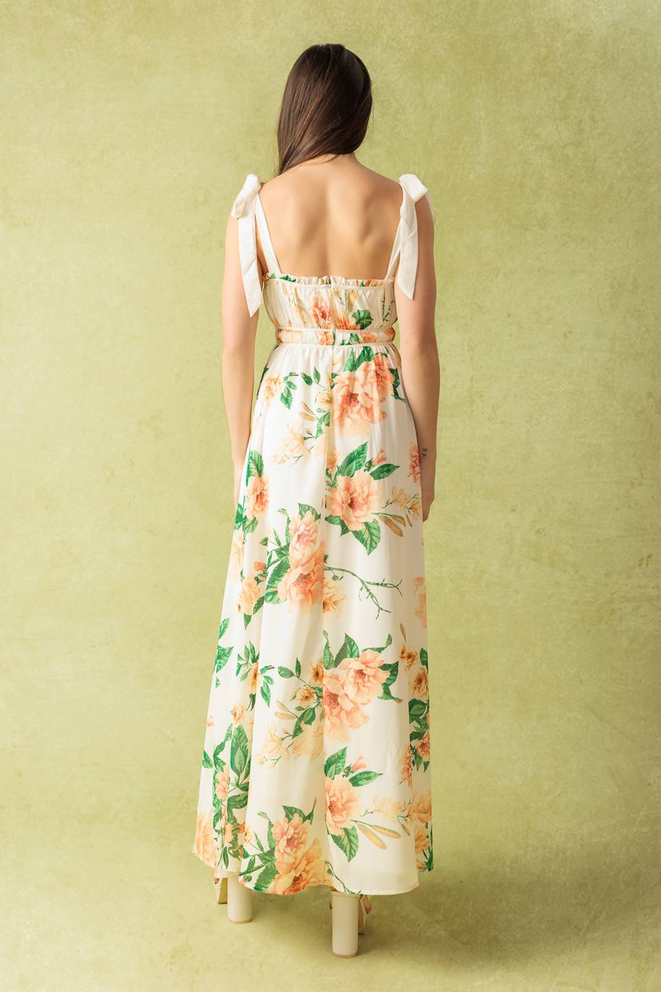 A PERFECT MATCH WOVEN MAXI DRESS