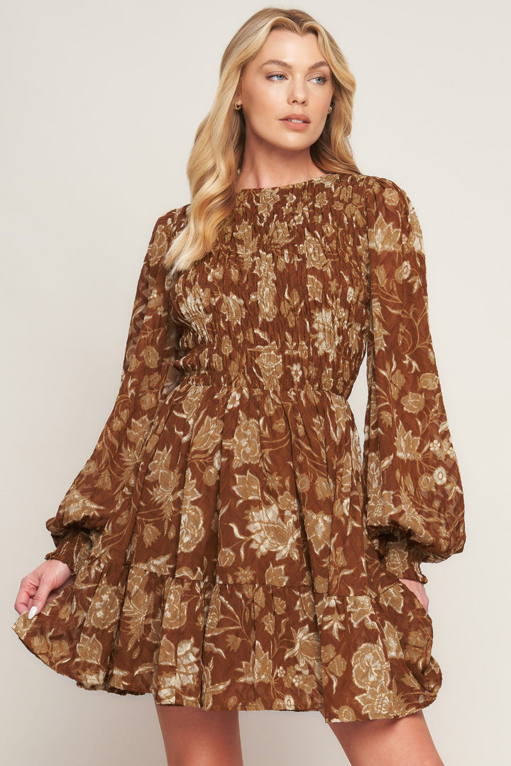 SWEET REMINISCENCE WOVEN MINI DRESS