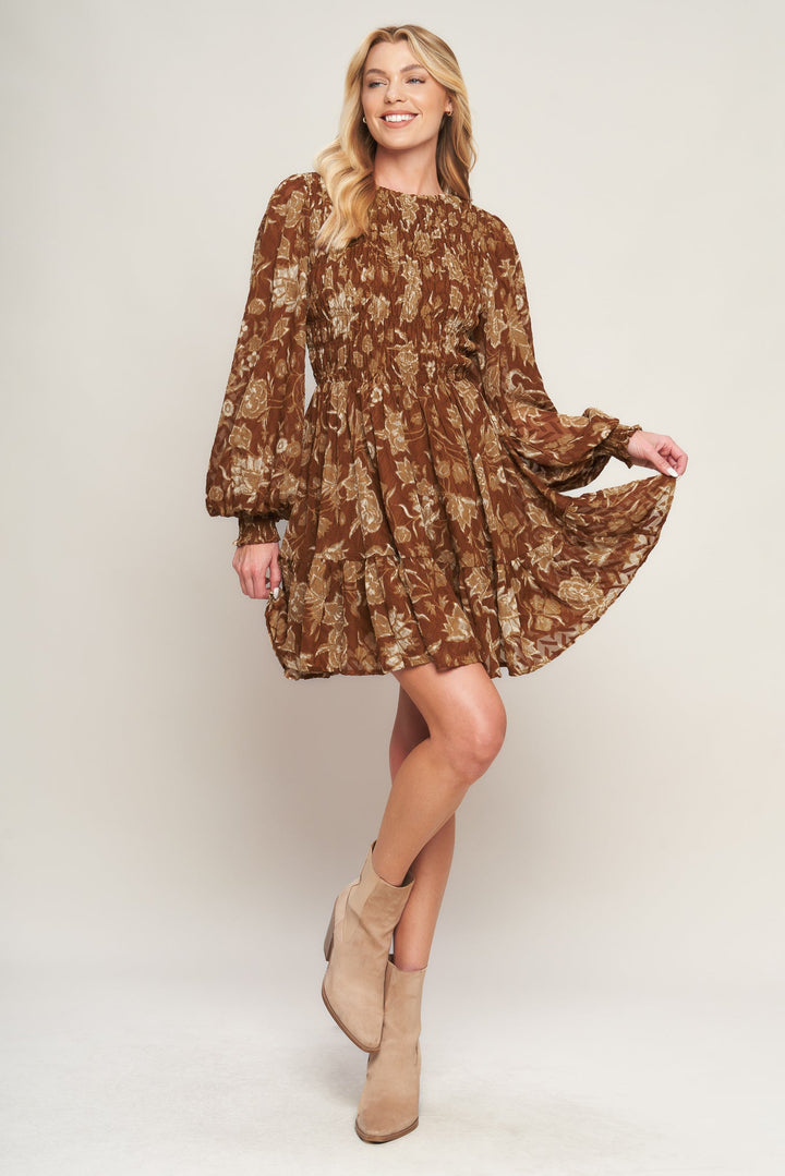 SWEET REMINISCENCE WOVEN MINI DRESS