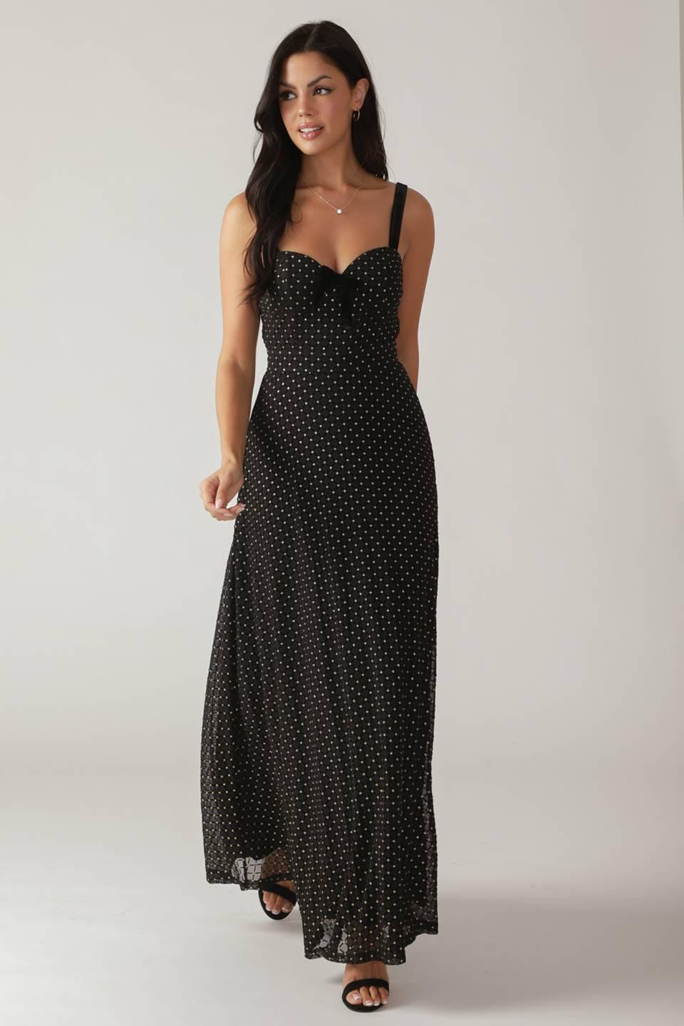 MAJESTIC MOTION WOVEN MAXI DRESS