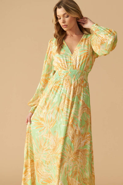 SUNSET SASHAY WOVEN MAXI DRESS