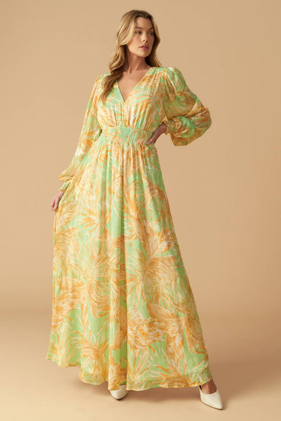 SUNSET SASHAY WOVEN MAXI DRESS