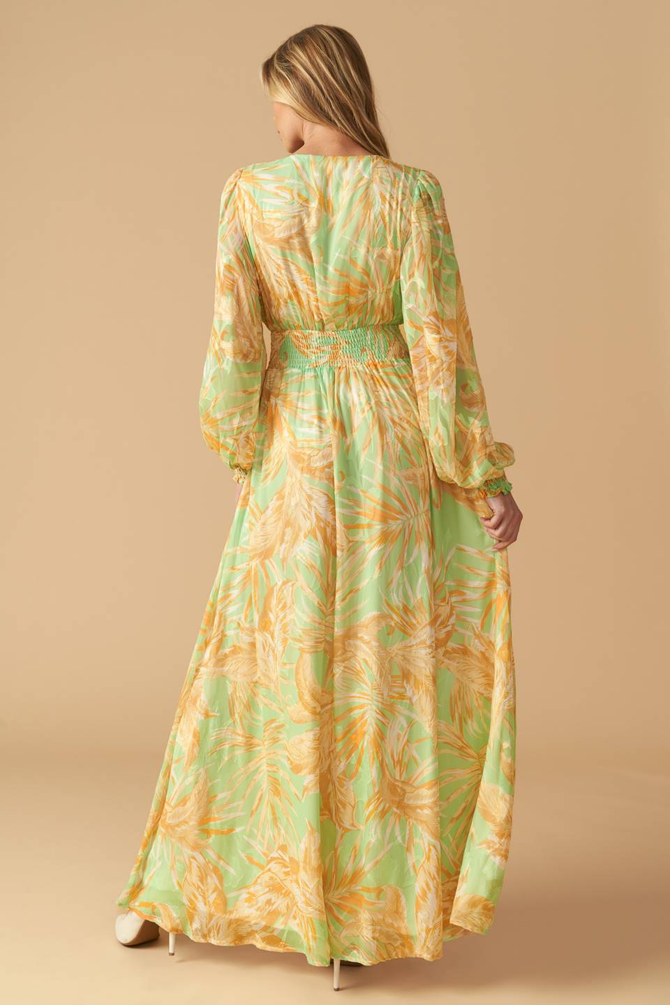 SUNSET SASHAY WOVEN MAXI DRESS