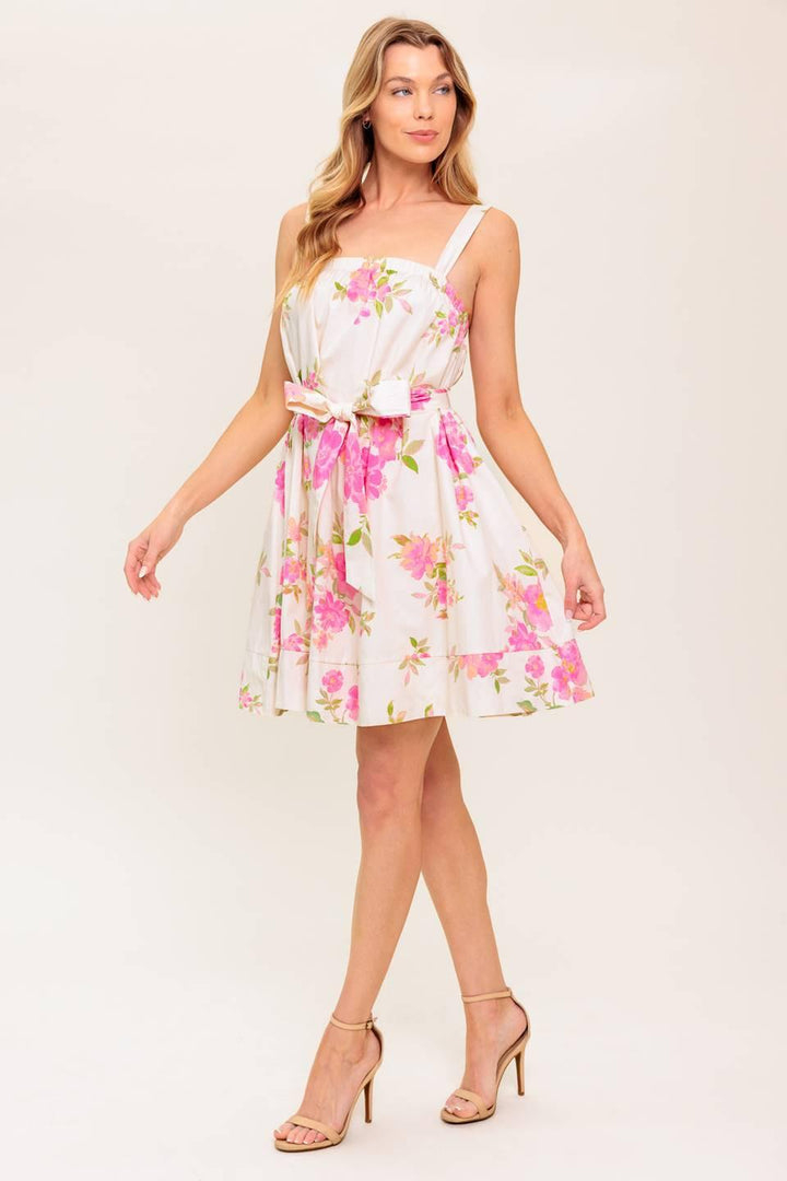PERFECT AFTERNOON WOVEN MINI DRESS