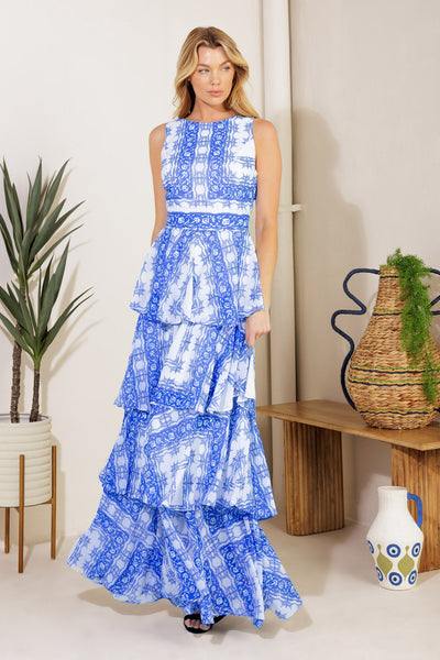 DREAM OF THE FLEET WOVEN MAXI DRESS