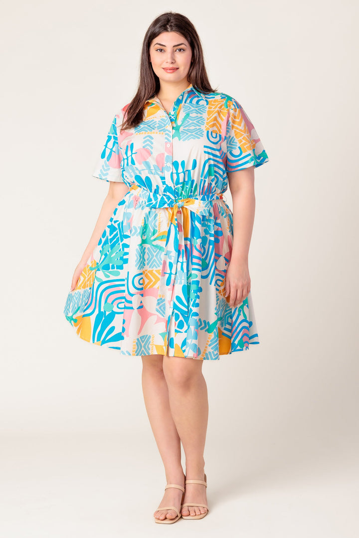 GARDEN SOCIAL WOVEN MINI DRESS