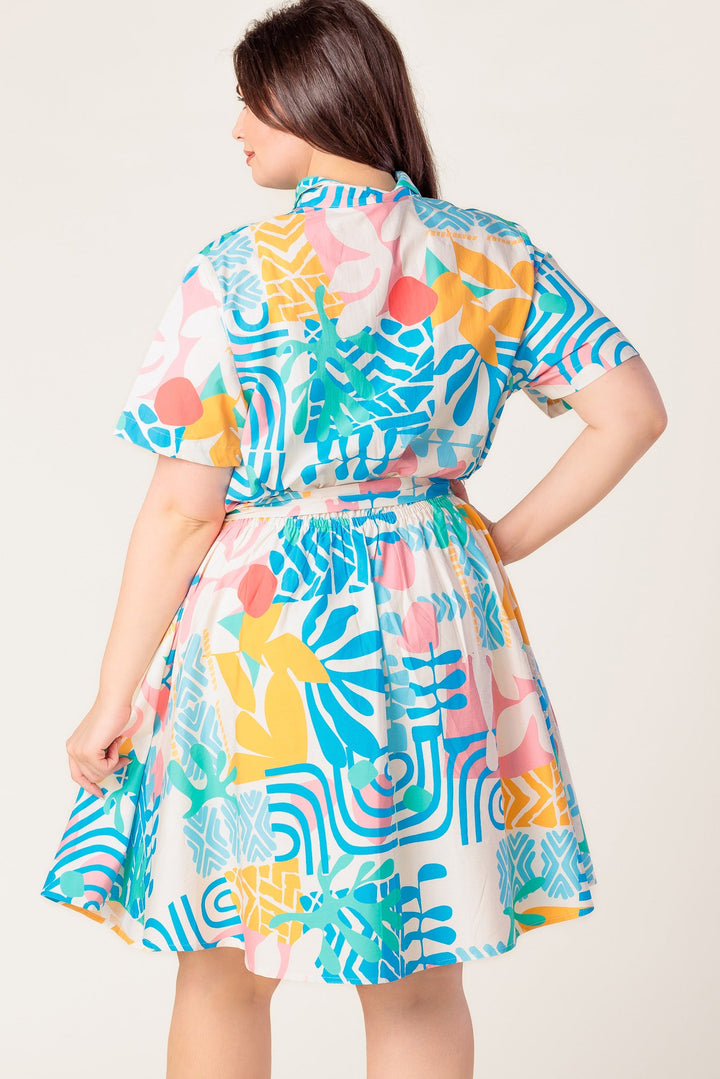 GARDEN SOCIAL WOVEN MINI DRESS