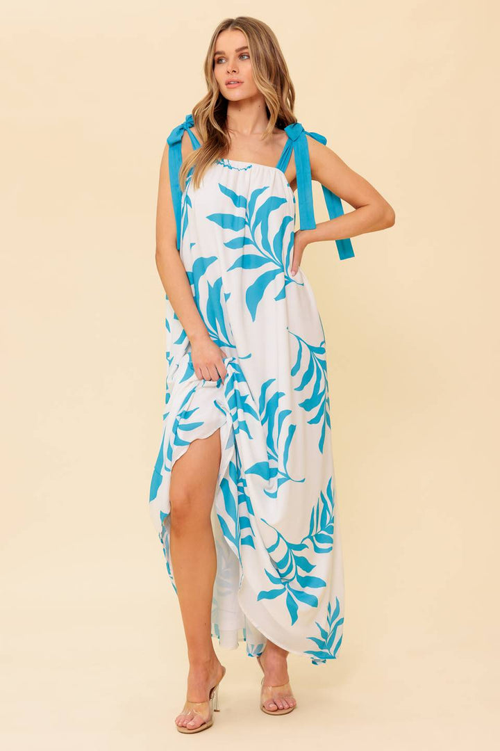 AMALFI COAST WOVEN MAXI DRESS