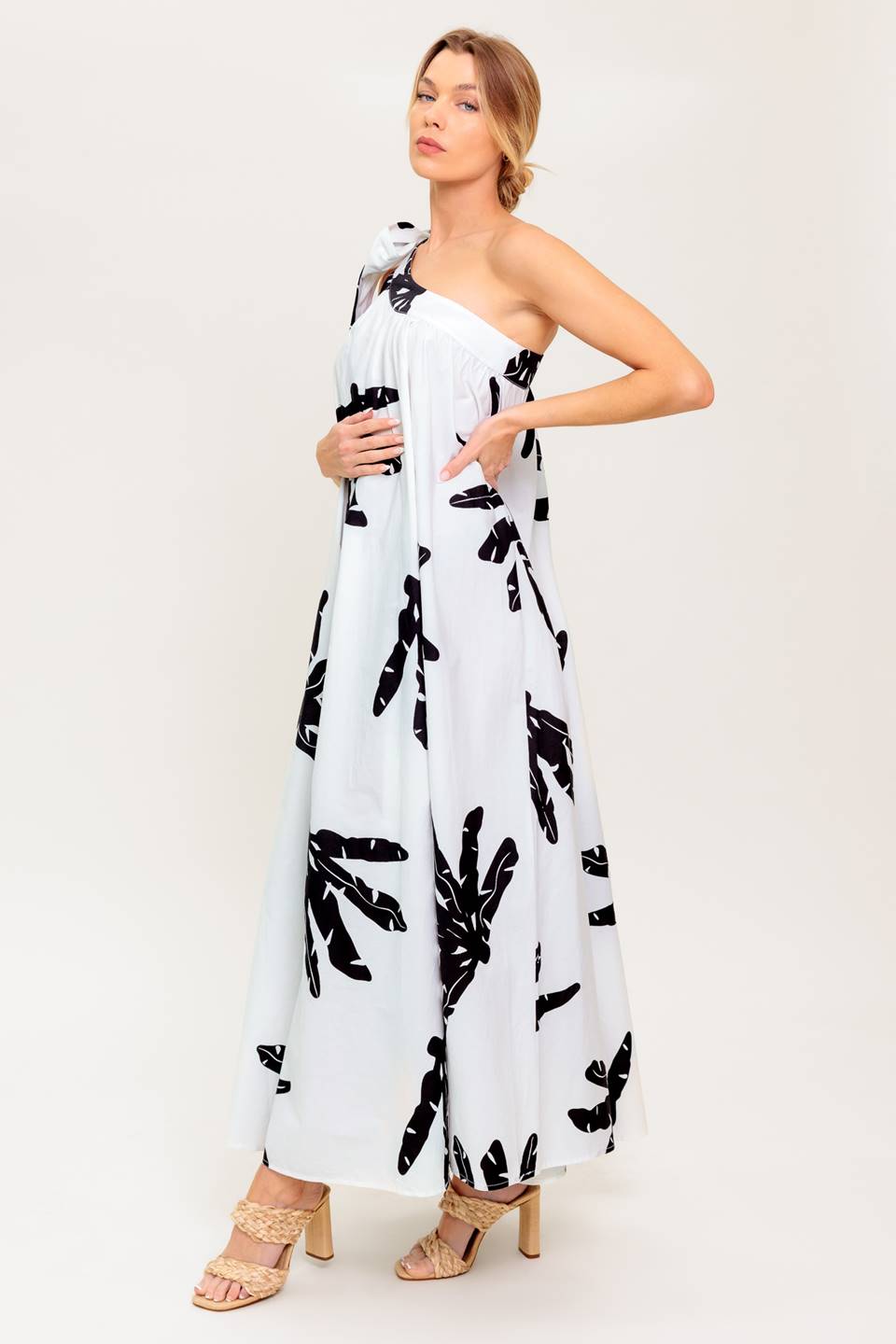 SUNSET SERENADE WOVEN MAXI DRESS