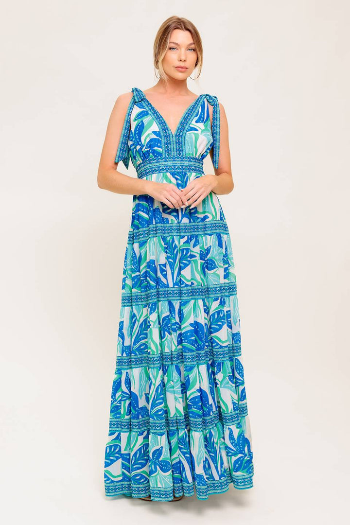 SHOW YOUR LOVE WOVEN MAXI DRESS