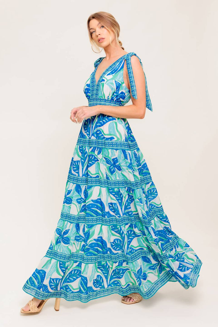 SHOW YOUR LOVE WOVEN MAXI DRESS