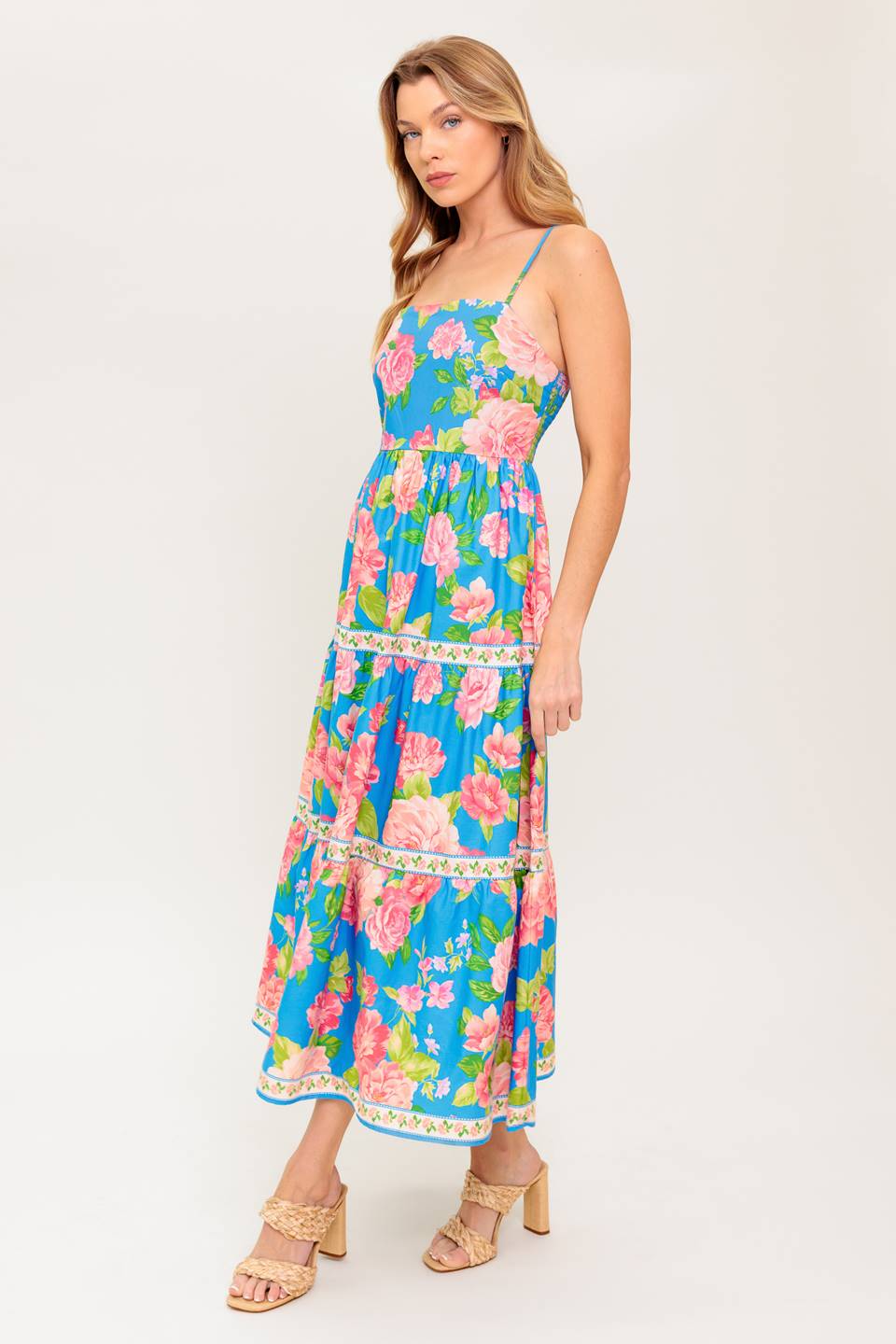 DAYLIGHT MUSE WOVEN MIDI DRESS