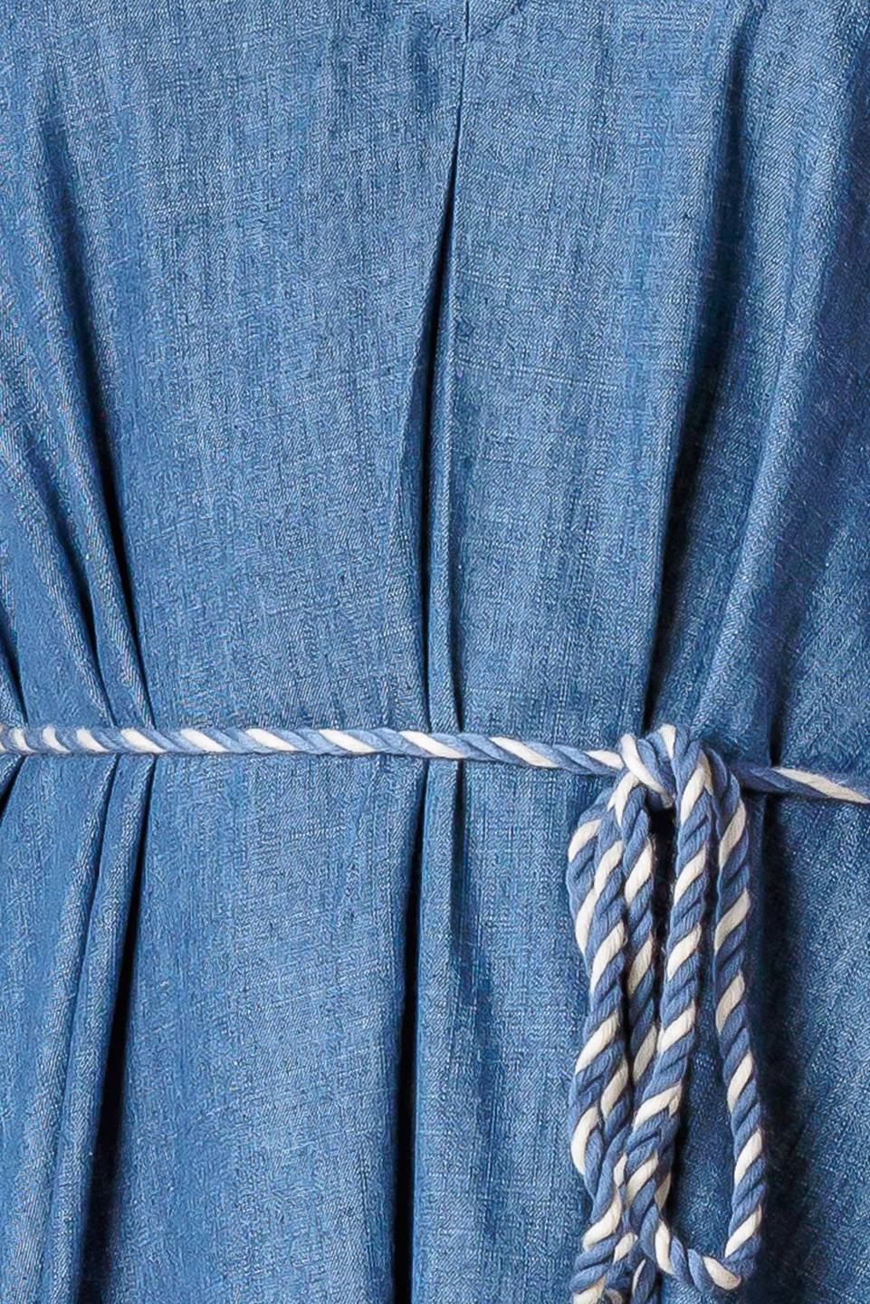 HEARTFELT MOMENT DENIM MIDI DRESS