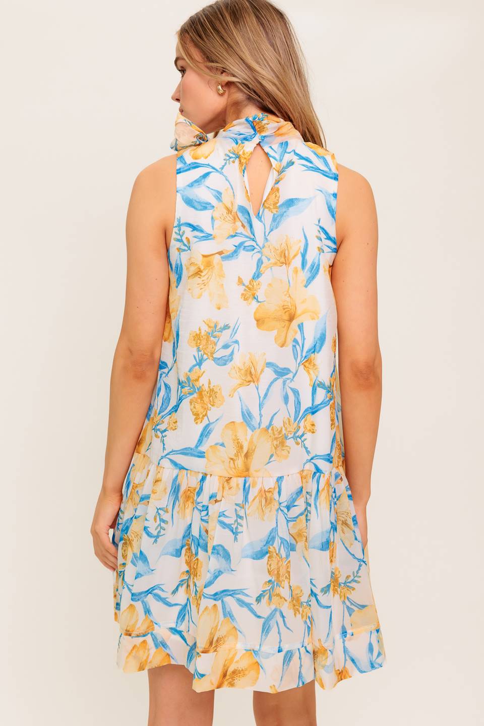 SUMMER SPELL IVORY WOVEN MINI DRESS