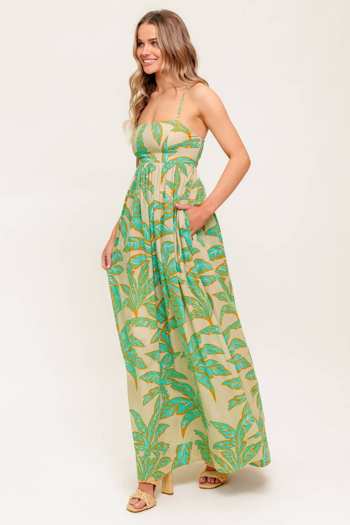 BLOSSOM SPELL WOVEN MAXI DRESS