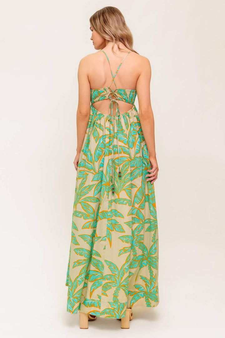 BLOSSOM SPELL WOVEN MAXI DRESS