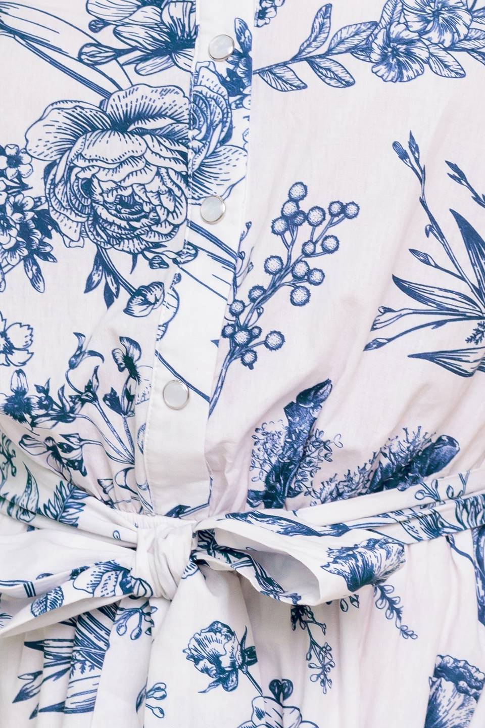 WILDFLOWER ROMANCE WOVEN MINI SHIRT DRESS