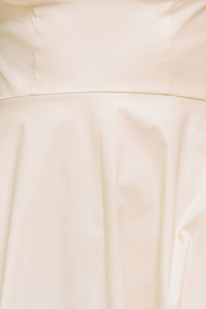OCEAN SHEEN TENDER CREAM WOVEN MIDI DRESS