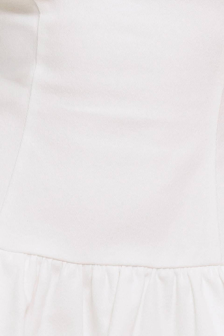 TWILIGHT WISH WOVEN TWILL MINI DRESS