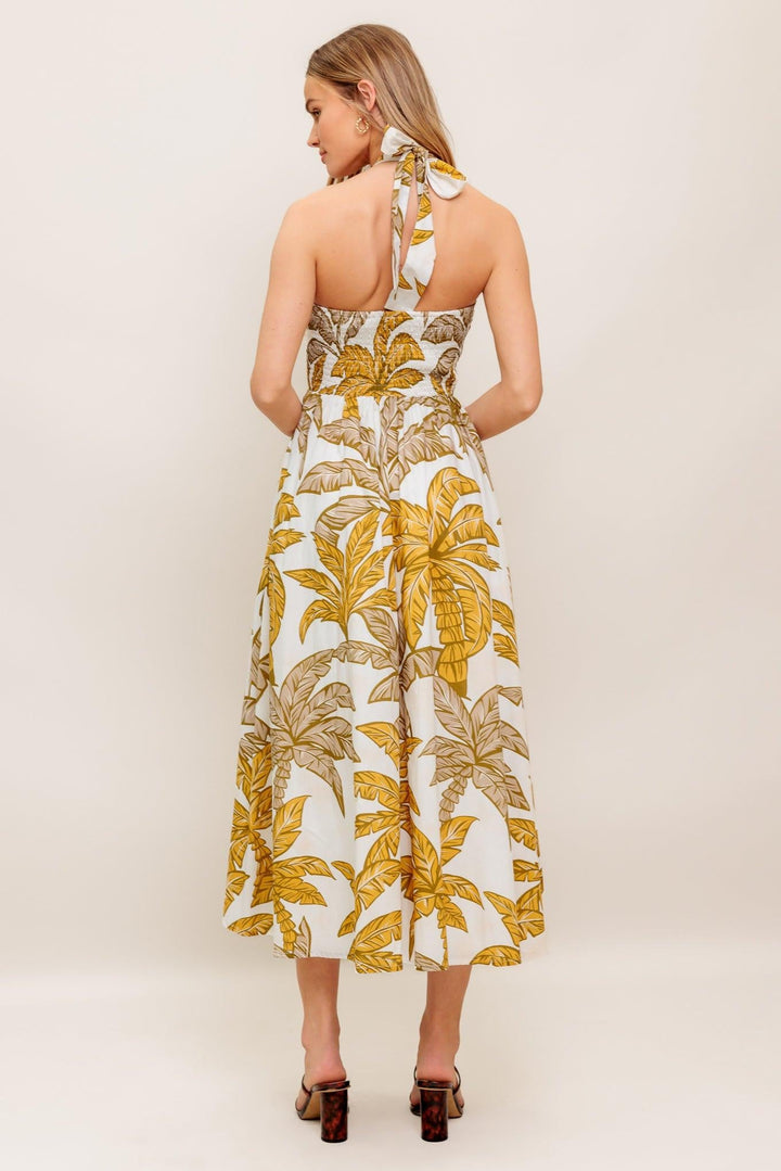 PETITE LOVE WOVEN MIDI DRESS