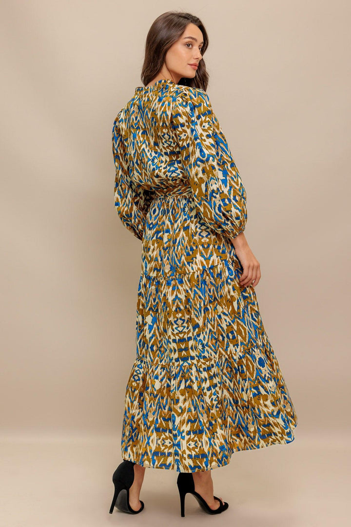 TERRA VISION WOVEN MIDI DRESS