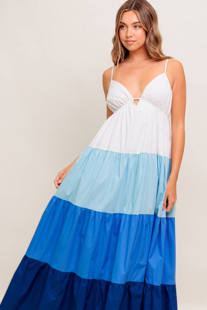 CRUISE MODE WOVEN MIDI DRESS