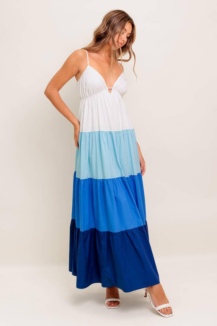 CRUISE MODE WOVEN MIDI DRESS