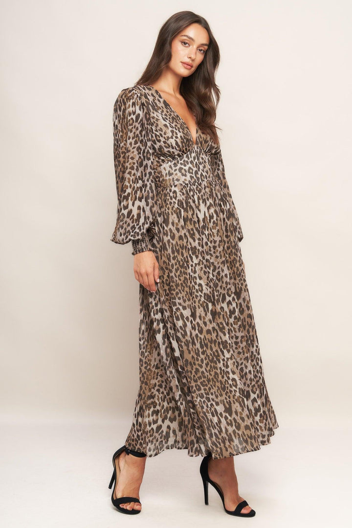 DESERT WALTZ WOVEN MIDI DRESS