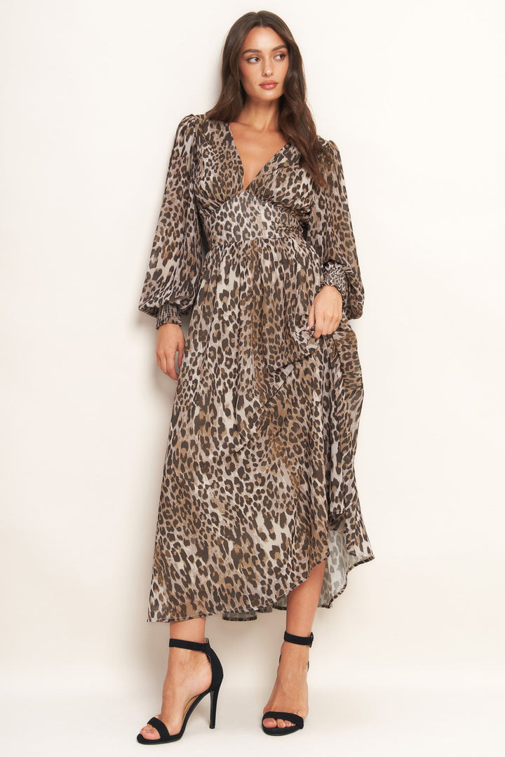 DESERT WALTZ WOVEN MIDI DRESS