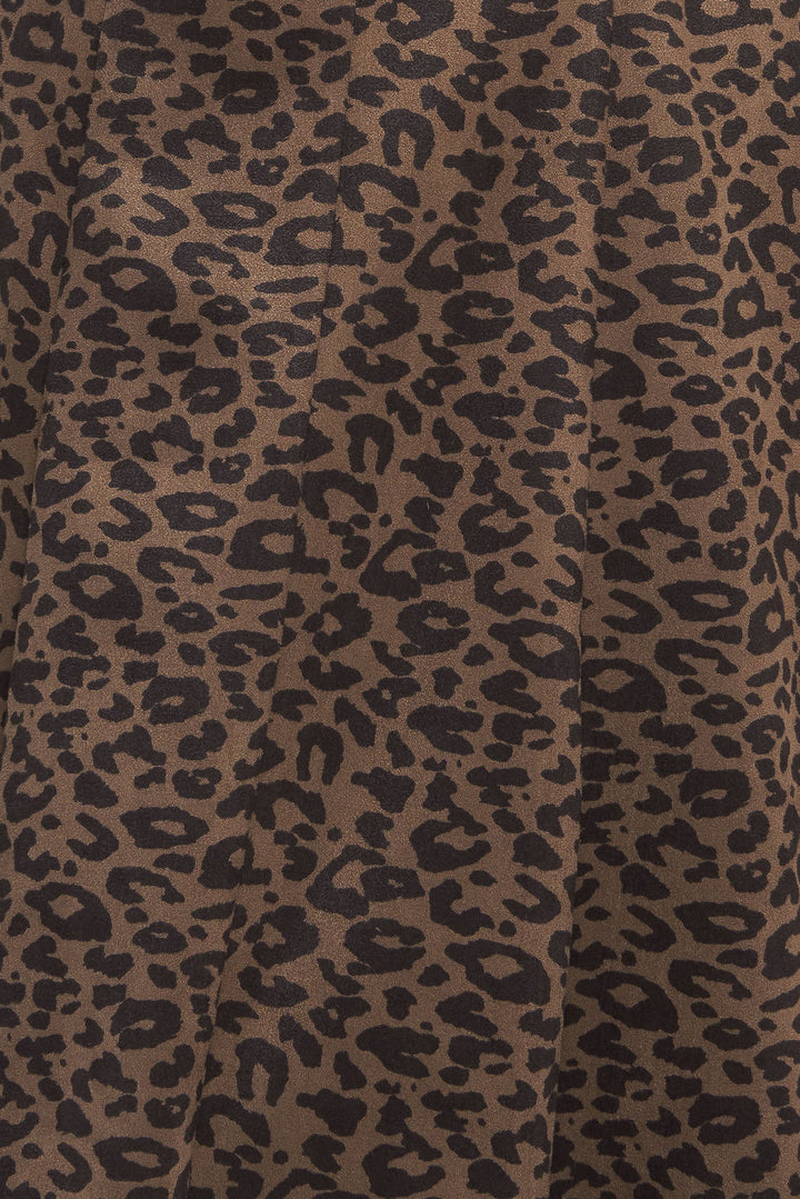 URBAN JUNGLE GLAM SUEDED KNIT MIDI DRESS