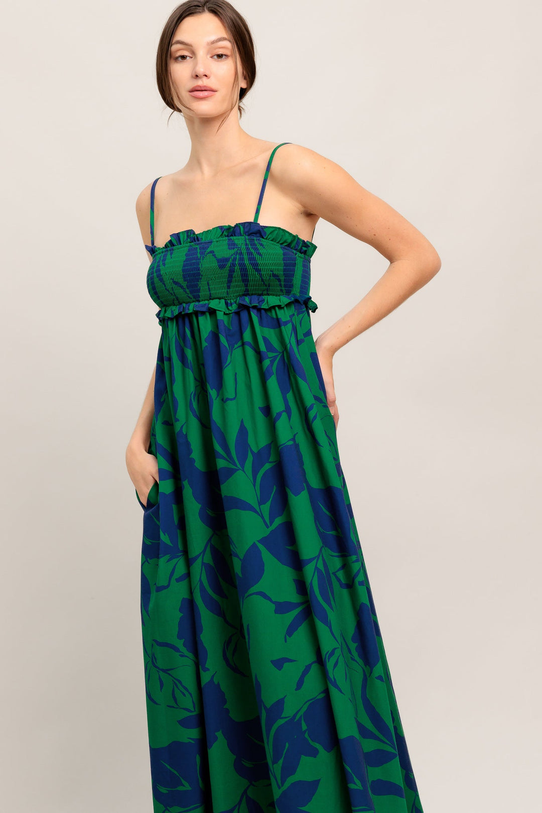 GARDEN PATH WOVEN MAXI DRESS
