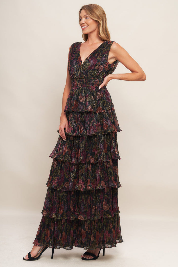 DARK ROMANCE WOVEN MAXI DRESS
